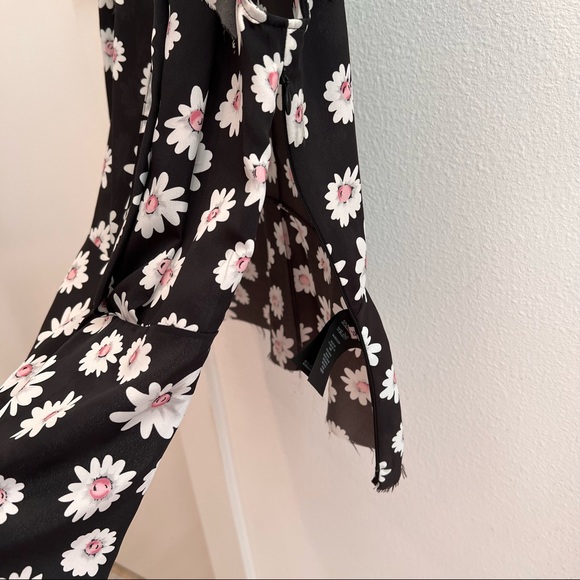 Balenciaga top floral print tie neck M - Picture 4 of 8